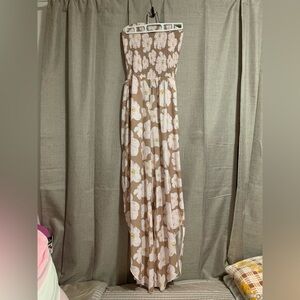 Lexbreezy Strapless Floral Jumpsuit Size SMALL